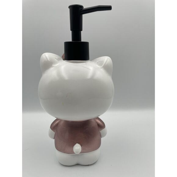 Hello Kitty Head Rose Gold Bow Soap Lotion Dispenser Pump Sanrio 6" NEW - Picture 4 of 7